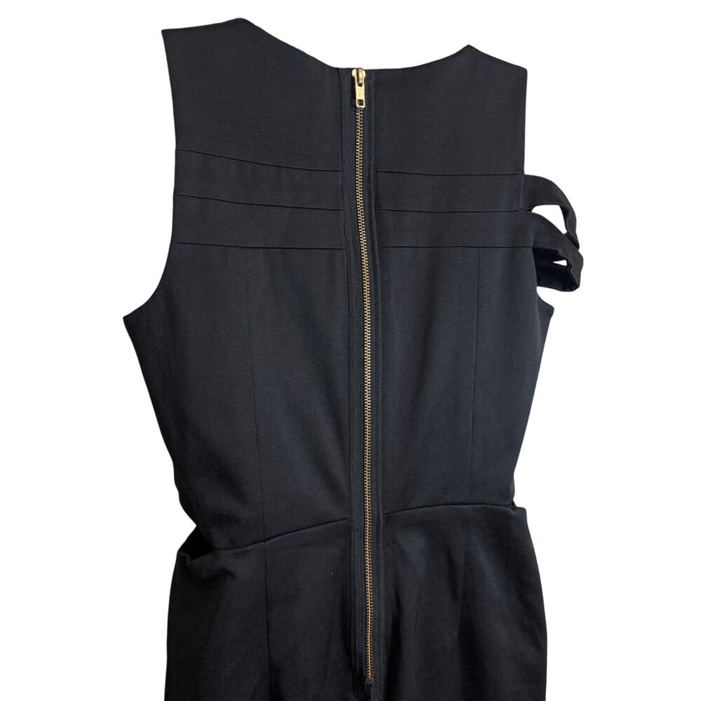 Saint & Sinner XL Black Sheath Cutout Dress Back Zipper Stretch Sexy Cocktail - Picture 7 of 11